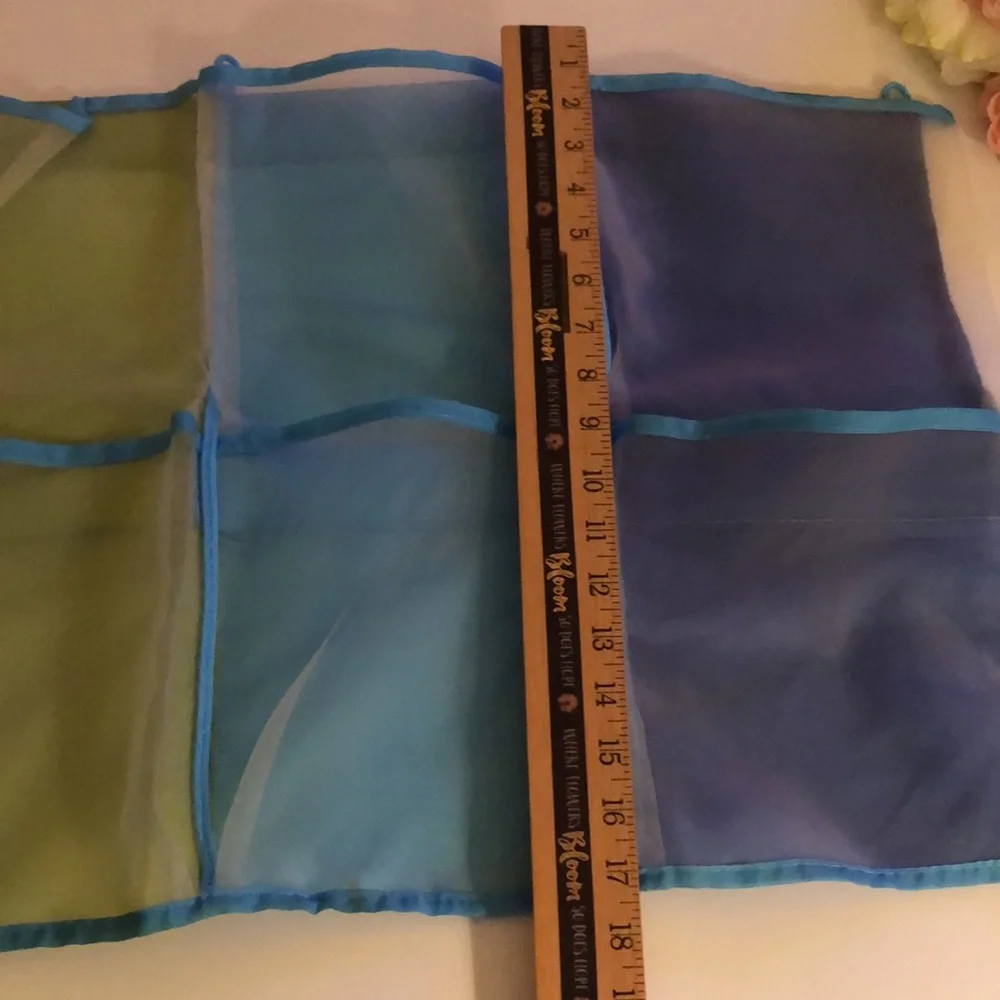 Ikea Kusiner 6 Pocket Wall Storage Organizer Blue & Green Kids wall Storage